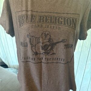 True Religion Brown Graphic Long Sleeve Tee